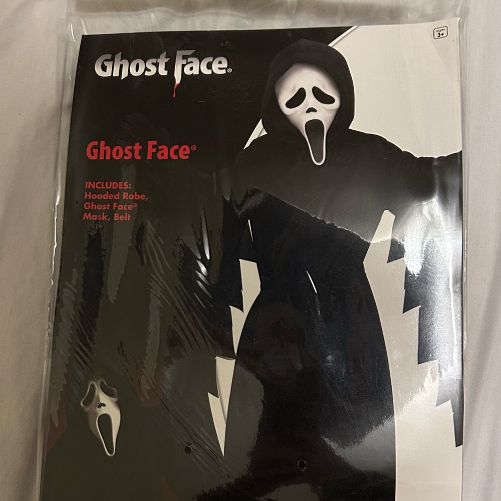 Ghost Face Costume with Hooded Robe and Mask